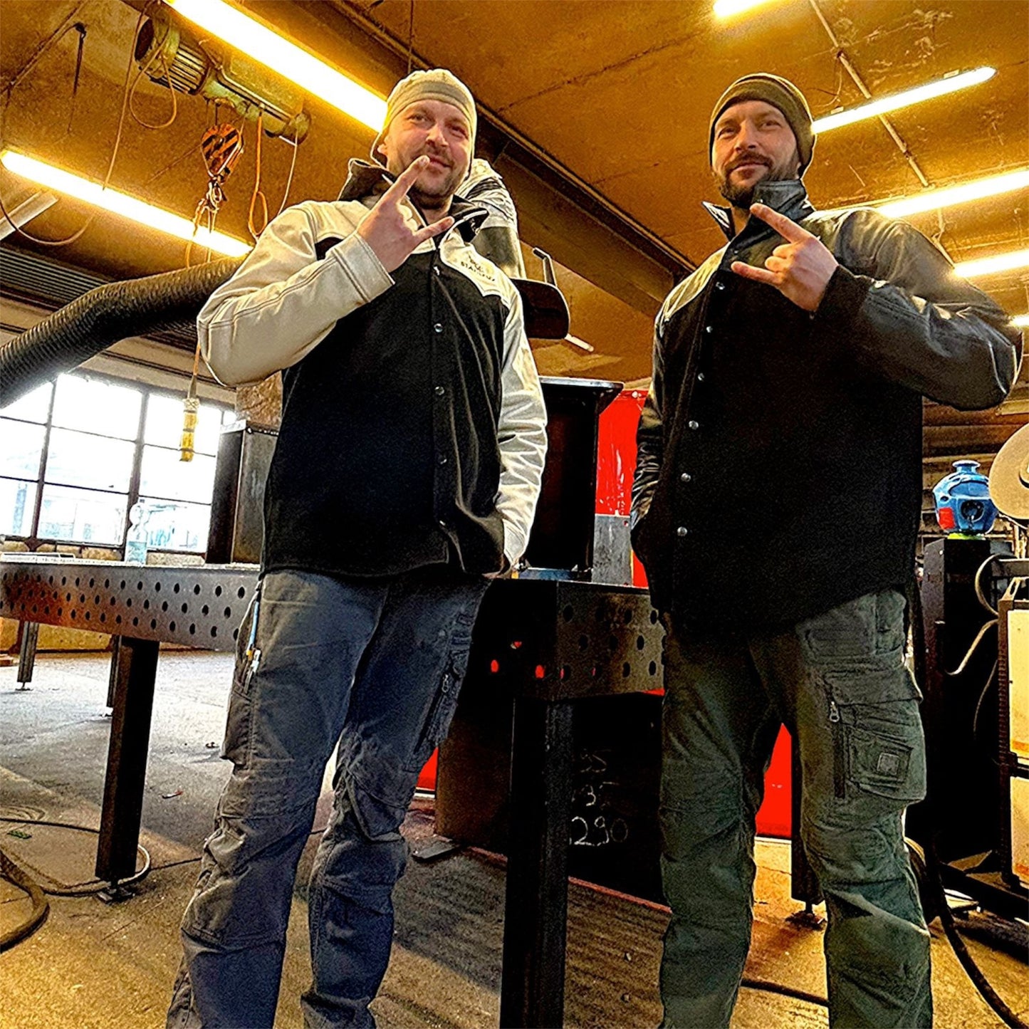 !!PreSale!! StahlFux Schweißerjacke „ArcGuard Pro“ – Premium Rindleder White Edition