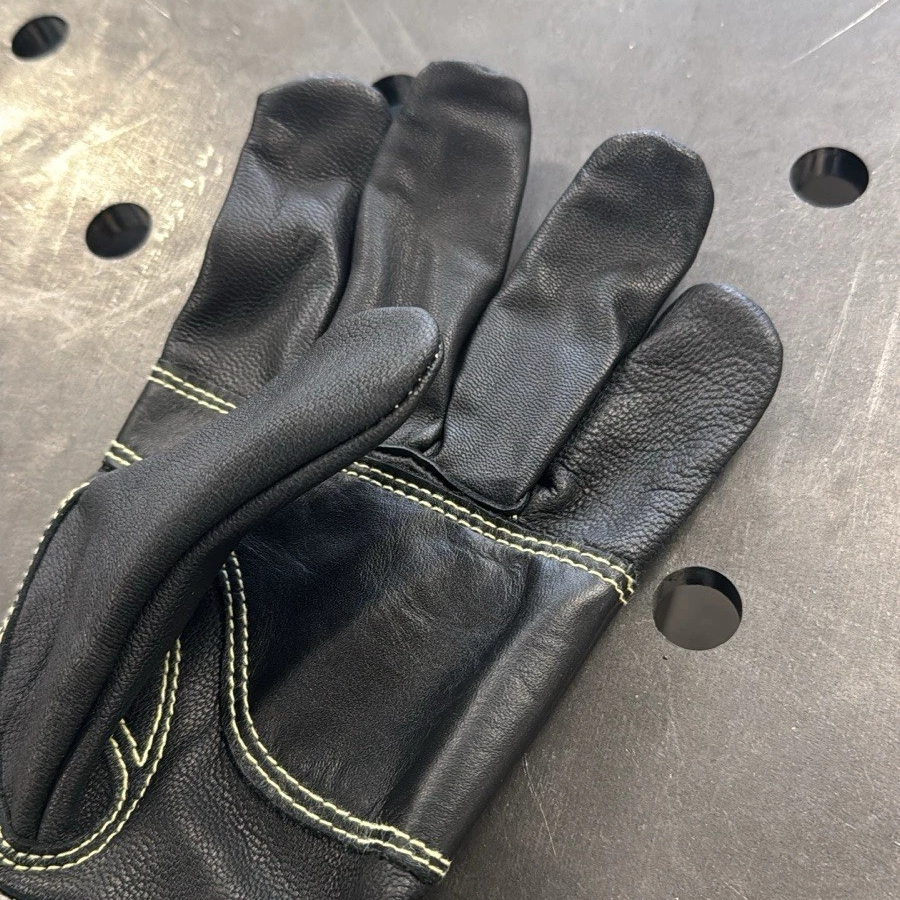 Schweißerhandschuhe grau