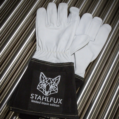 Schweißerhandschuhe grau/schwarz